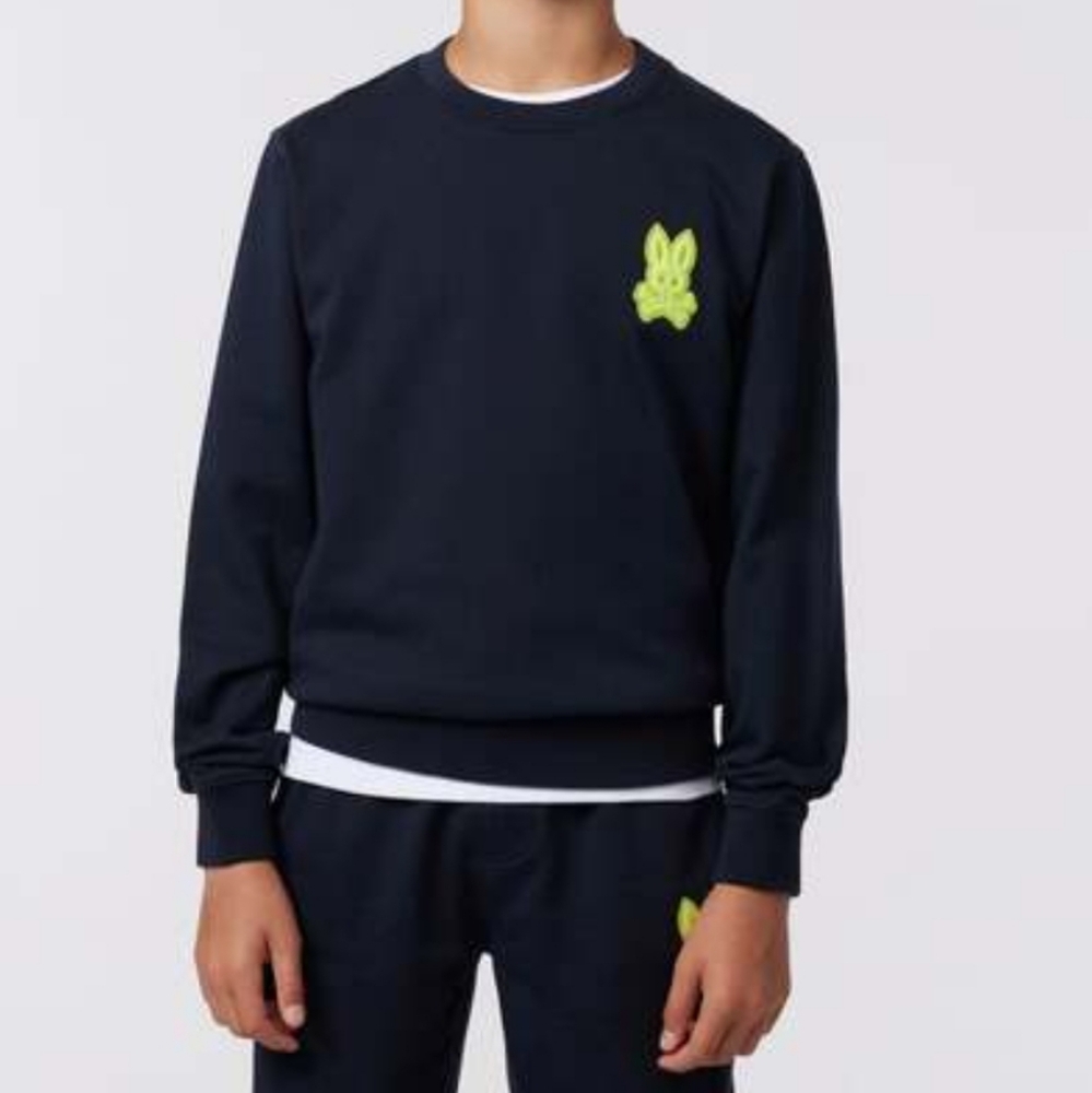 Psycho Bunny Kids Cleveland Crewneck Sweatshirt Size 10-12M